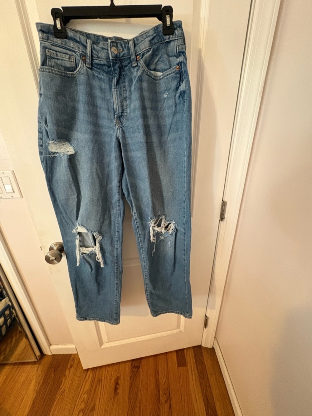 Old Navy Distressed Light Blue Boyfriend Jeans
